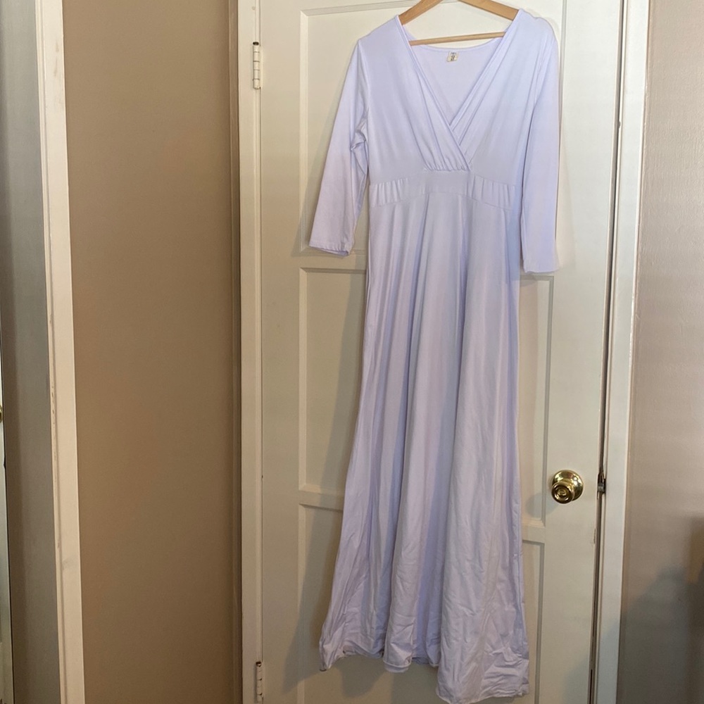 Long white maxi dress